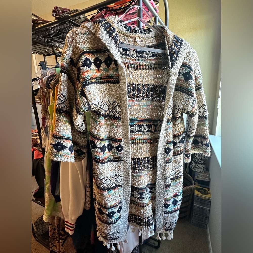 Hooded cardigan